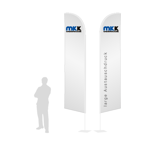 Beachflag Wind Austauschdruck | Large (400 cm) | beidseitig bedruckt