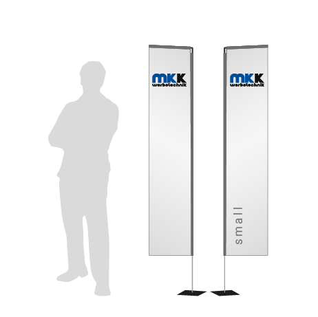 Beachflag Rechteck | Small (200 cm) | beidseitig bedruckt