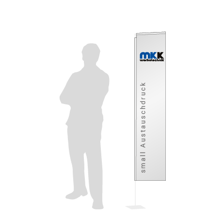 Beachflag Rechteck Austauschdruck | Small (200 cm) | einseitig bedruckt