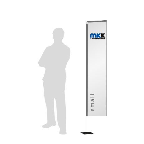 Beachflag Rechteck | Small (200 cm) | einseitig bedruckt