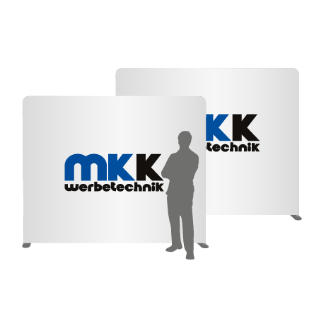 Textilwand ALU | 240er gerade | beidseitig bedruckt