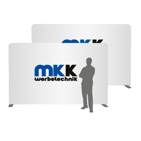 Textilwand ALU | 400er gerade | beidseitig bedruckt