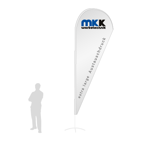 Beachflag Drop Austauschdruck | Extra Large (460 cm) | einseitig bedruckt