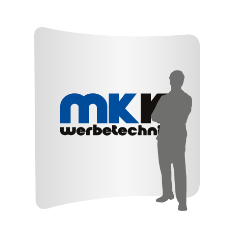 Textilwand ALU | 240er gebogen | einseitig bedruckt