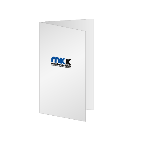 Faltblatt Einbruchfalz 4-Seiter | DIN lang 9,9 cm x 21,0 cm hoch | beidseitig bedruckt