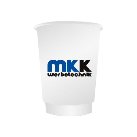 Pappbecher BIO | 300 ml doppelwandig | rundum bedruckt