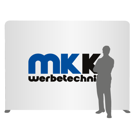 Textilwand ALU | 300er gerade | einseitig bedruckt