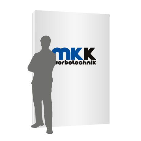 Textilfaltwand | 2 x 3 Felder gerade | einseitig bedruckt